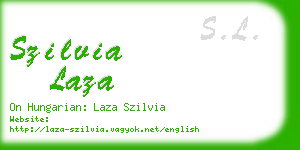 szilvia laza business card